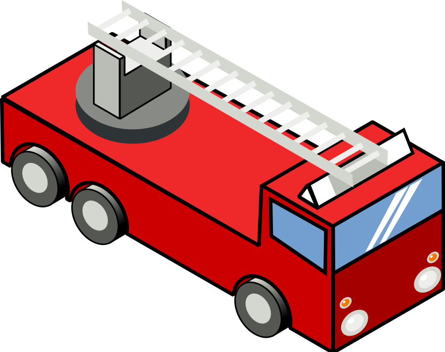 Iso Fire Engine Clipart, vector clip art online, royalty free ...