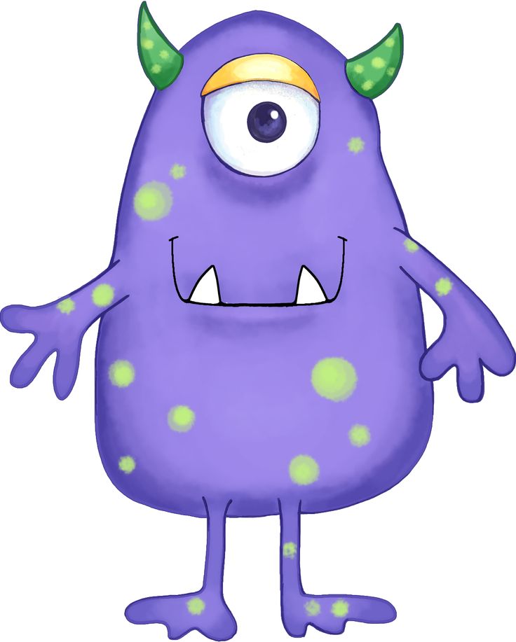 Your Free Art: Cute Blue, Purple and Green Cartoon Alien Monsters ...