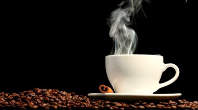 Cup Of Coffee On Black Background Stock Footage Video 939739 ...