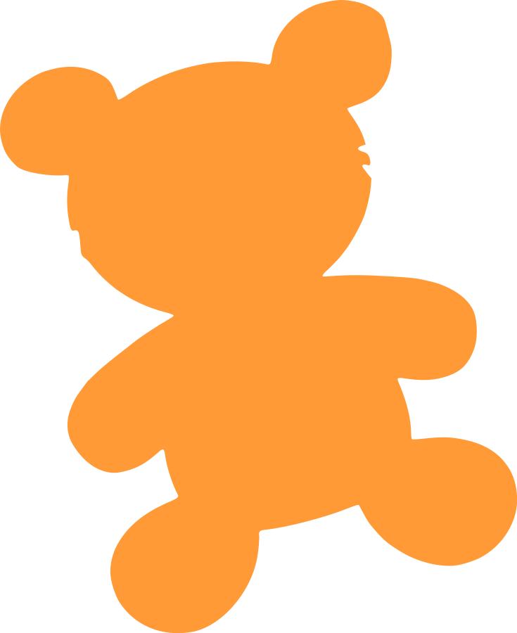 Bear toy silhouette SVG Vector file, vector clip art svg file ...