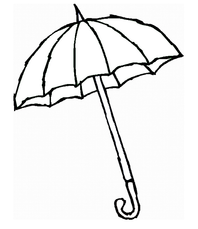 Printable Umbrella Template - Cliparts.co