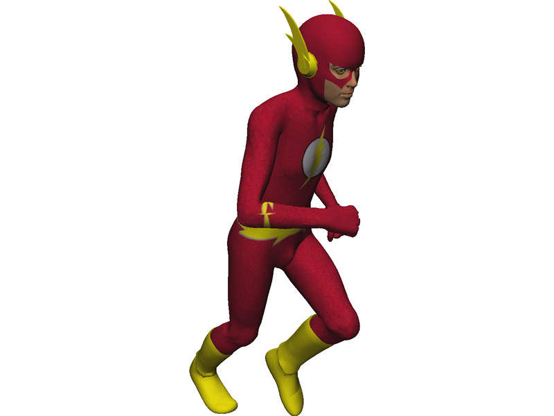 Flash Super Hero 3D Model Download | 3D CAD Browser
