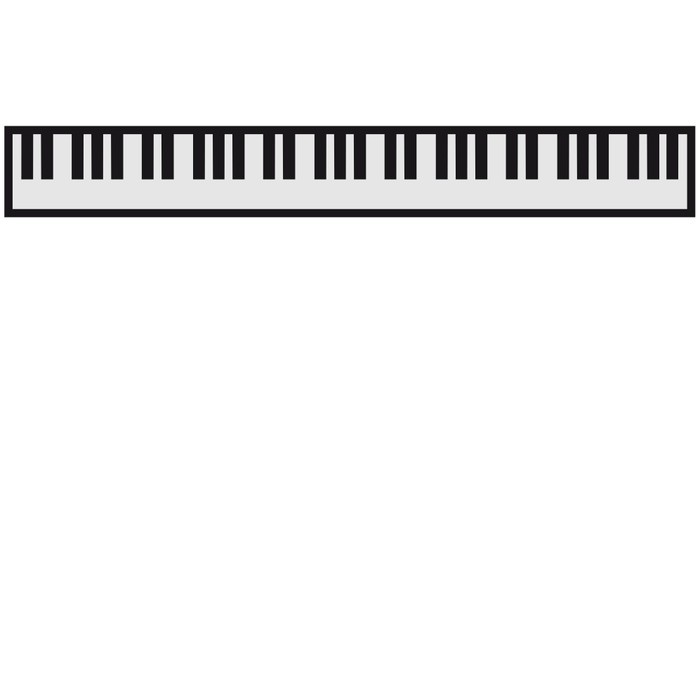 Piano Keys Music Design Wall Decal | Wallmonkeys