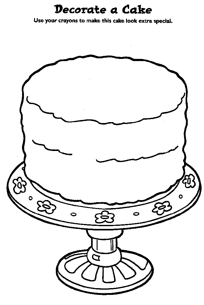 Birthday Cake Outline Cliparts co