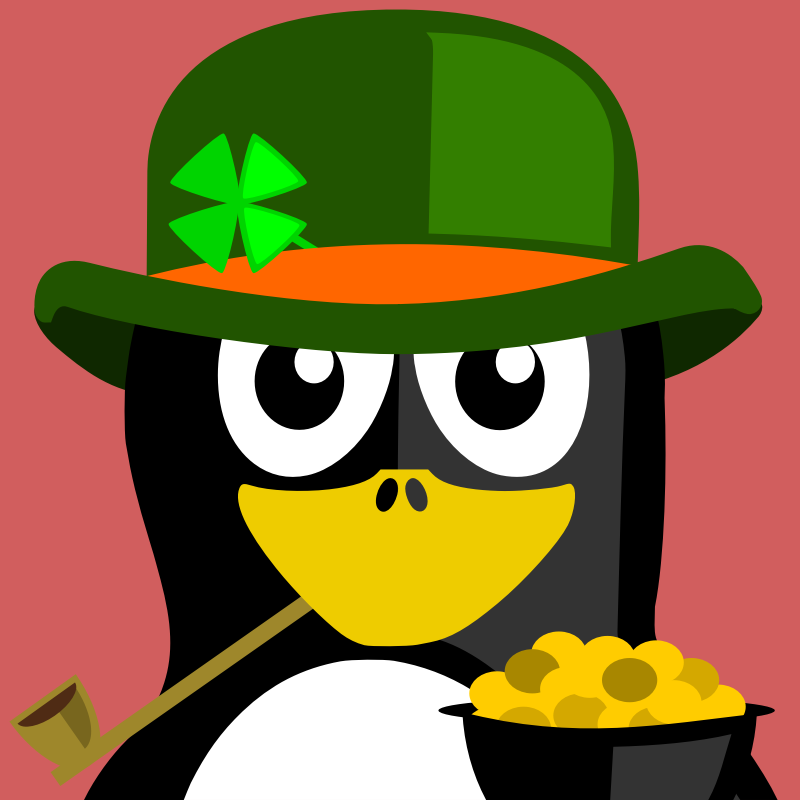 Clipart - irish penguin