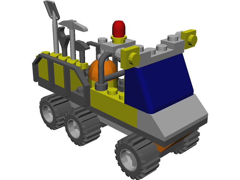 LEGO 6565 Construction Crew Utility Truck 3D CAD Model Download ...