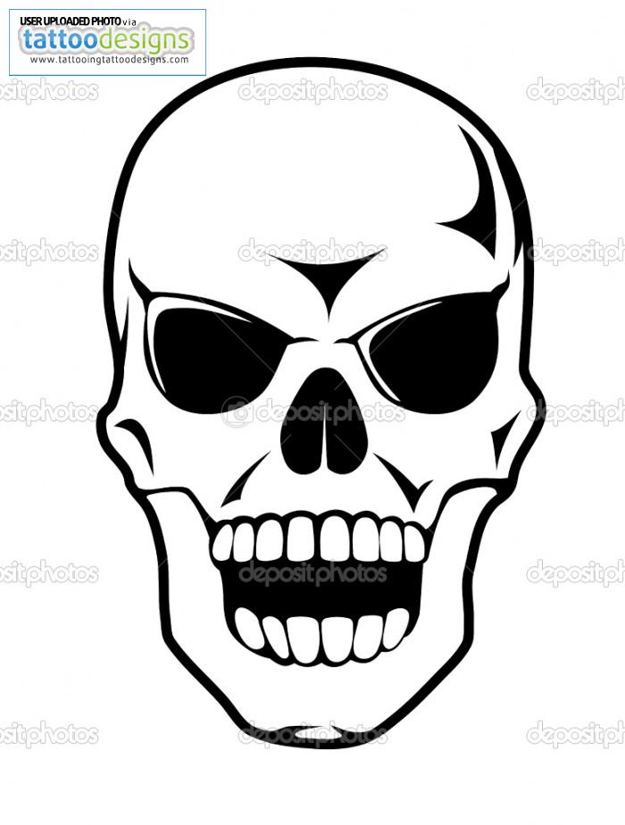 Depositphotos Cartoon Skull Image | Tattooing Tattoo Designs