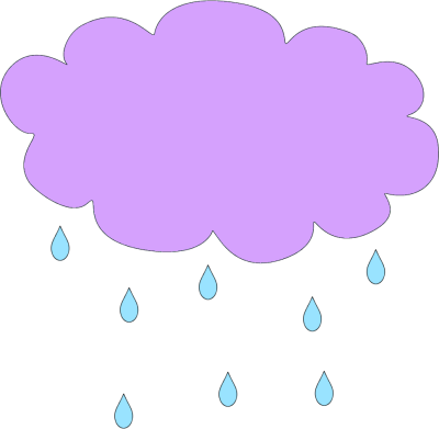 Purple Rain Cloud Clip Art - Purple Rain Cloud Image