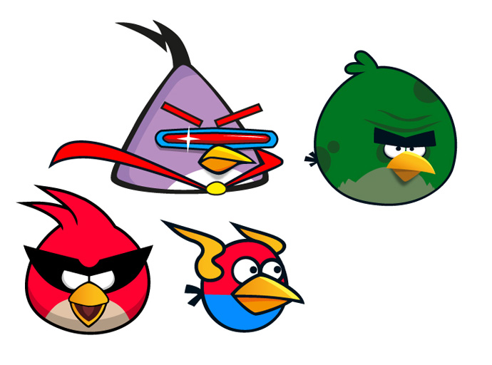 Free Angry Birds Vector Icons | Webby Dzine | Download Free Vector ...