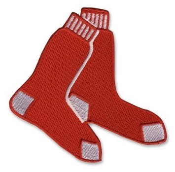 Amazon.com : Boston Red Sox 2 Socks MLB Baseball Team Logo Patch ...