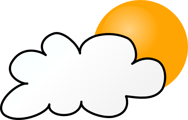 Cloudy Weather clip art - vector clip art online, royalty free ...