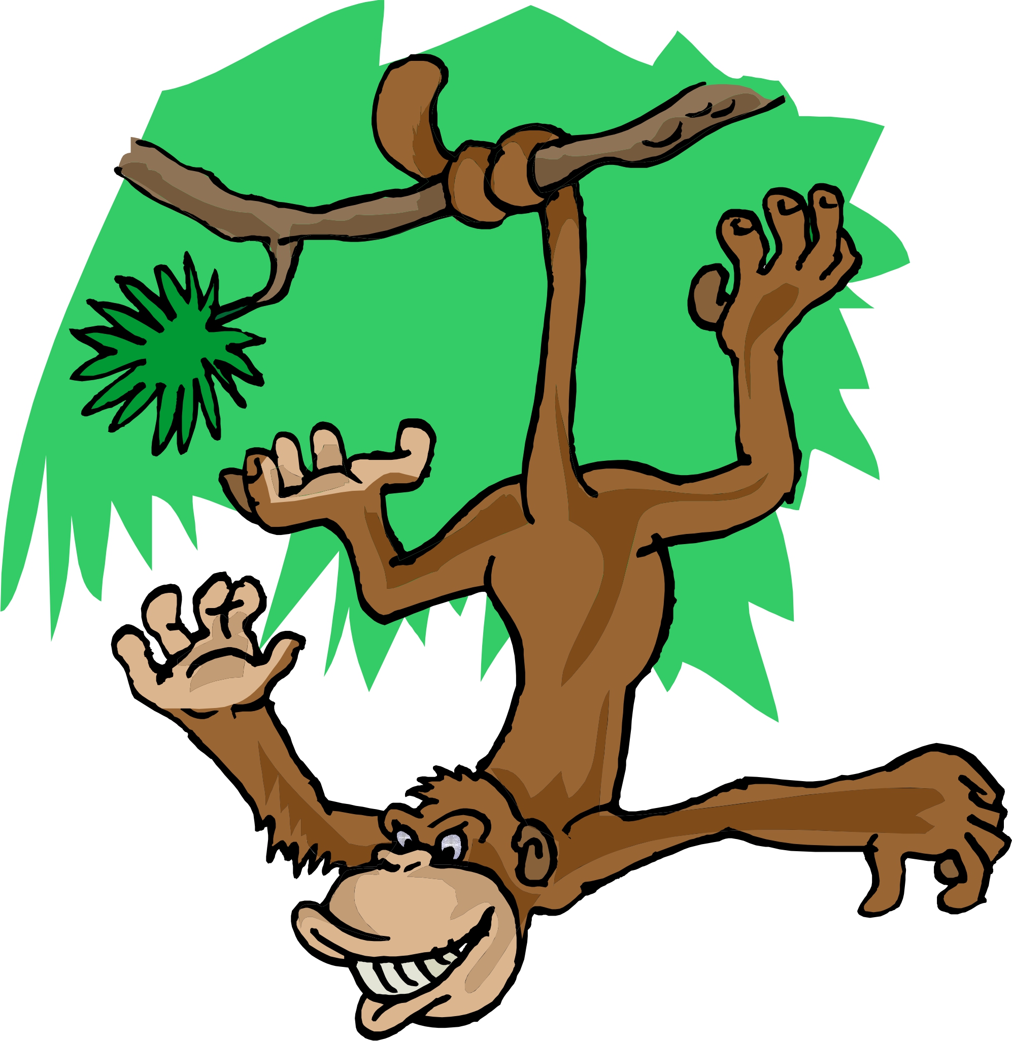 Monkeys In A Tree Clipart - ClipArt Best