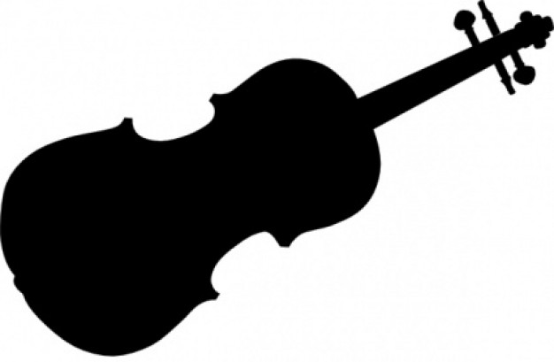Violin Silhouette clip art Vector | Free Download