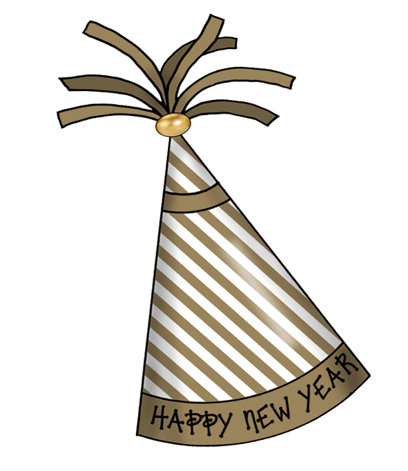ArtbyJean - Paper Crafts: Happy New Year Party Hats - Clipart ...