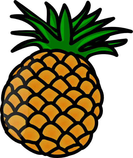 Pineapple clip art - vector clip art online, royalty free & public ...