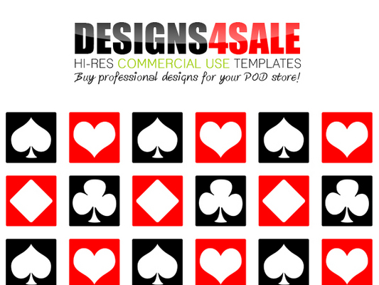 Deck Of Cards Pattern For Sale - Download Retro