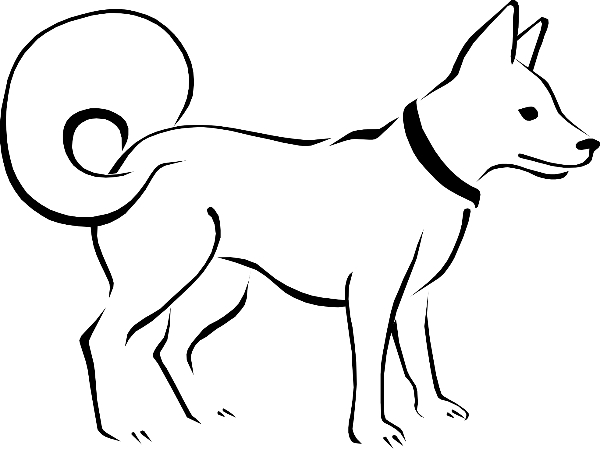 Black And White Dog Clip Art Cliparts.co