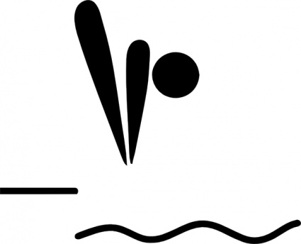 Olympic Sports Diving Pictogram clip art vector, free vectors ...