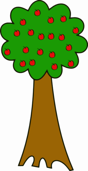 Tree With Fruits clip art - vector clip art online, royalty free ...
