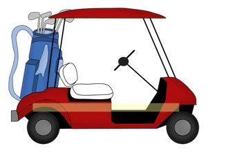 Golf Cart Clipart Scrapbook Printable Instant by jammasgirls