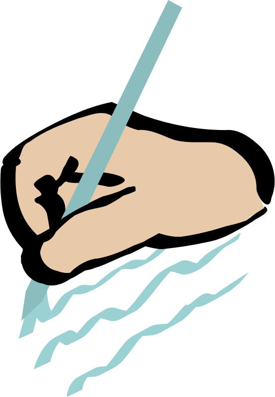 Clipart - Hand Writing