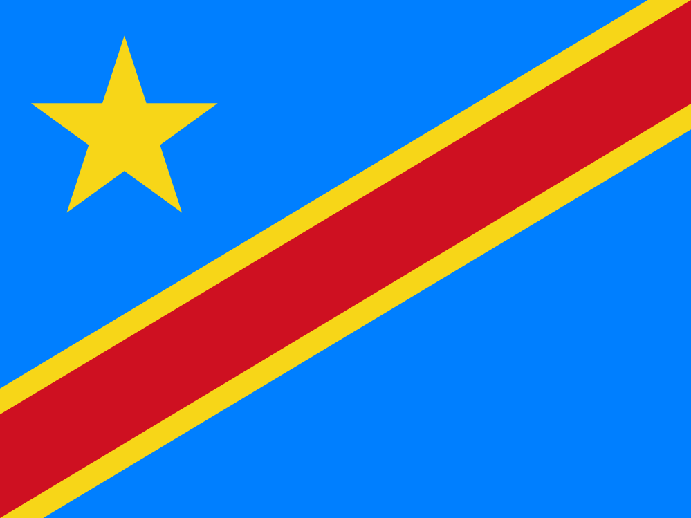 the Democratic Republic of the Congo Peace Sign Flag scallywag ...