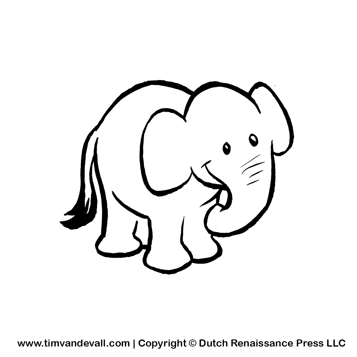 Baby Animal Clipart Black And White - Gallery