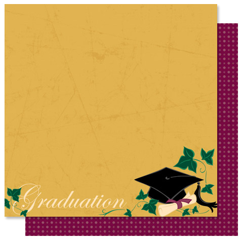 Best Creation Graduation glittered scrapbooking