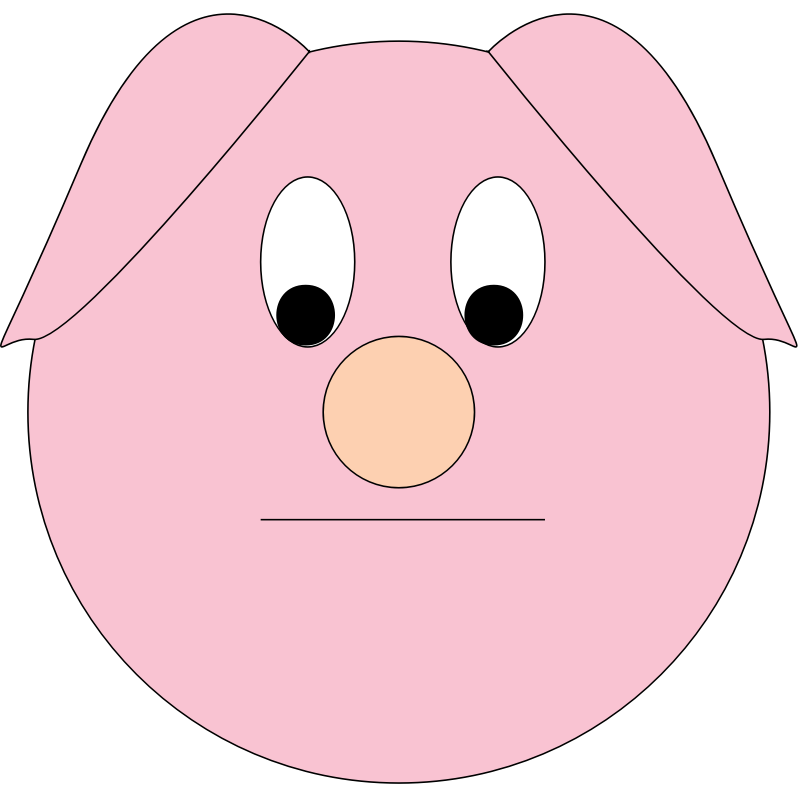 Clipart - Sad Piggy