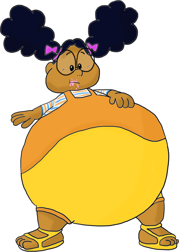 Lily (My Big Big Friend) bloated by JuacoProductionsArts on deviantART