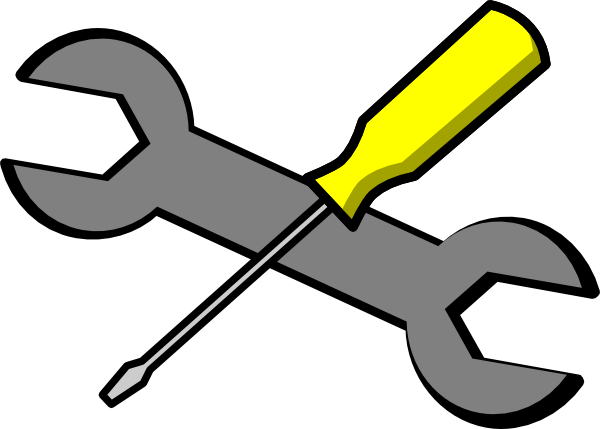 Screwdriver And Wrench Icon clip art - vector clip art online ...