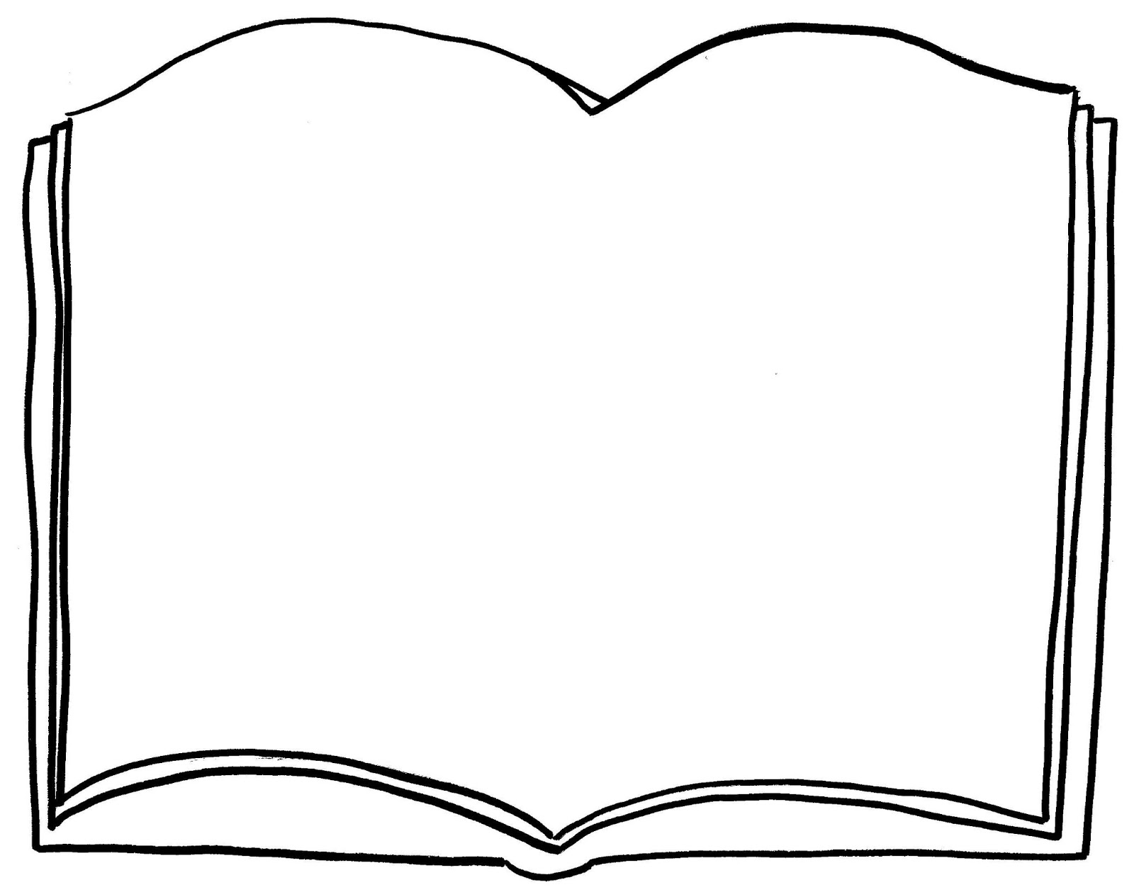 opened book Colouring Pages