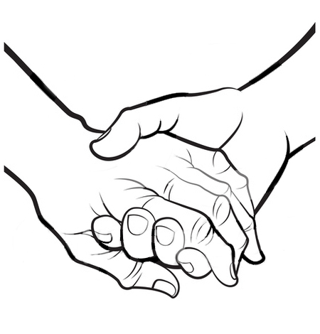 Open Hands Clipart Black And White | Clipart Panda - Free Clipart ...