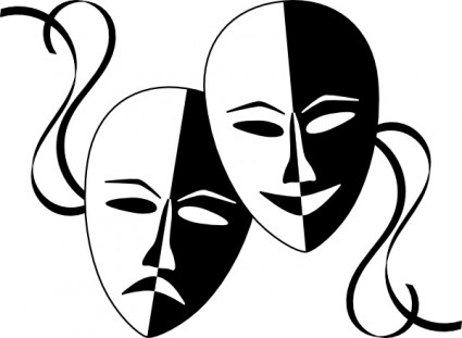 Wasat Theatre Masks clip art Vector clip art - Free vector for ...