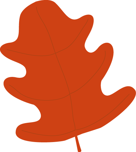 Red Oak Autumn Leaf Clip Art - Red Oak Autumn Leaf Image