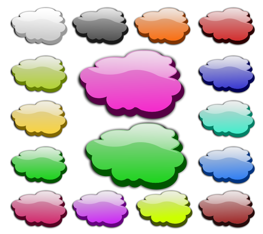 Clouds and Lightning Clipart, vector clip art online, royalty free ...
