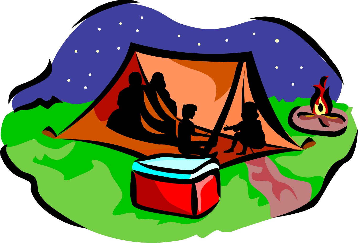Clipart Sleeping Bag Camping - ClipArt Best