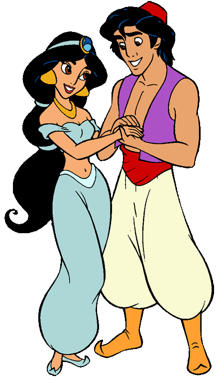 Aladdin and Jasmine Clipart from Walt Disney's Aladdin page 2 ...