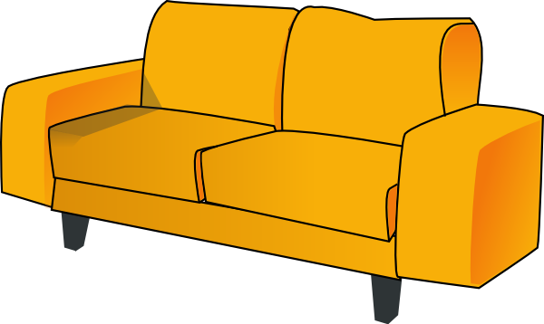 Couch clip art - vector clip art online, royalty free & public domain