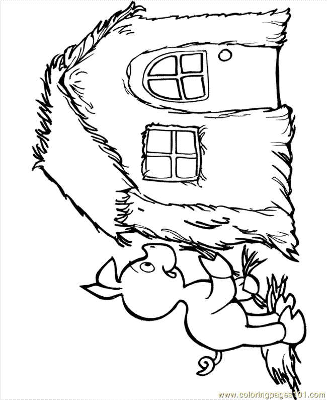 cartoon stickhouse Colouring Pages (page 2)