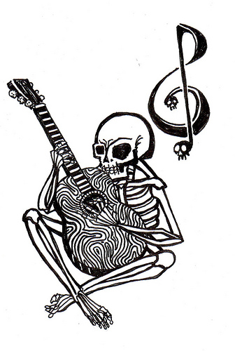 Skeleton playing guitar | Flickr - Photo Sharing!