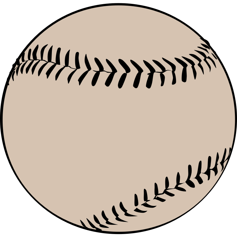 Clipart - Baseball Offwhite