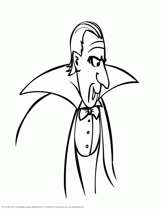 Count Dracula The Vampire Coloring Page Edited Id 64252 267624 ...
