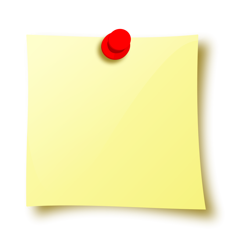 Free to Use & Public Domain Note Clip Art