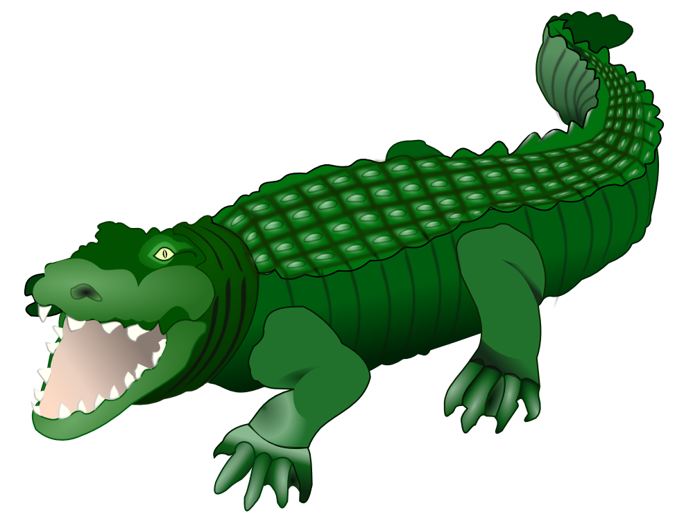 clipartist.net » Clip Art » card krokodil crocodile xmas christmas ...