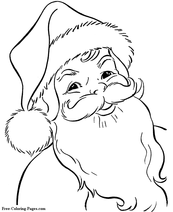 Christmas coloring pages - Santa | coloring pages | Pinterest