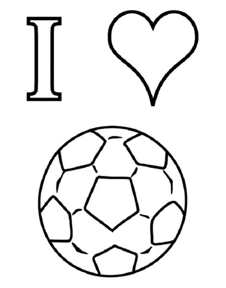 Print I Love Soccer Coloring Pages or Download I Love Soccer ...