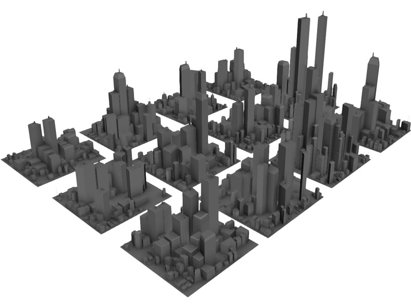 Cityscape 3d Model