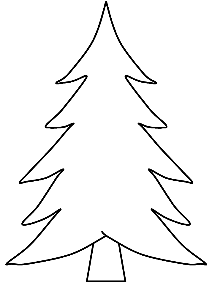 blank christmas tree coloring page | coloring pages for kids ...