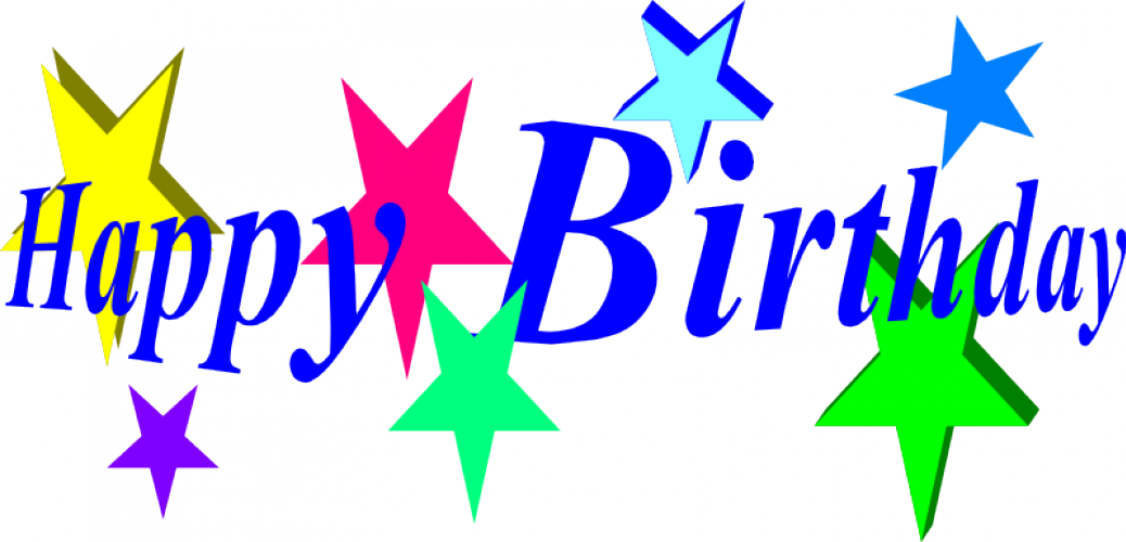 Happy birthday lettering vector image | Public domain vectors